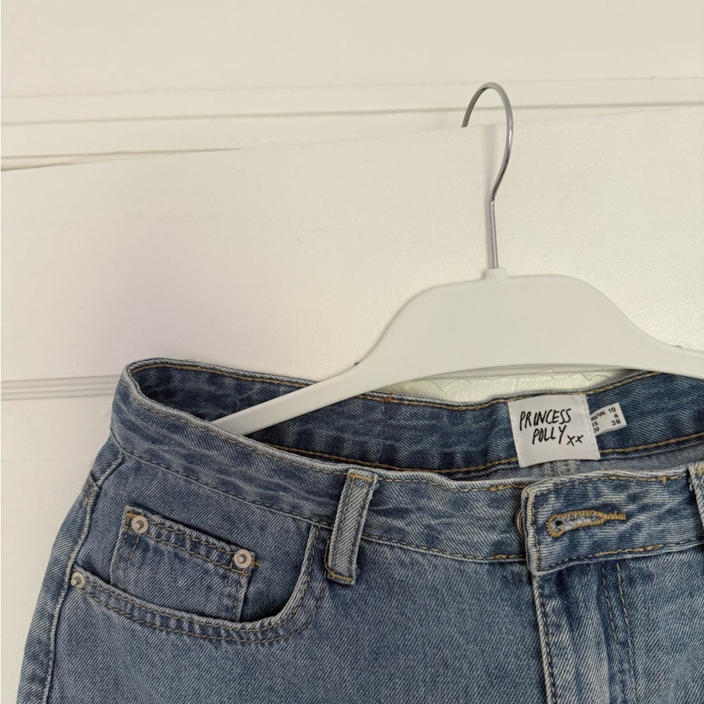 Princess Polly - Light Blue Denim Skirt